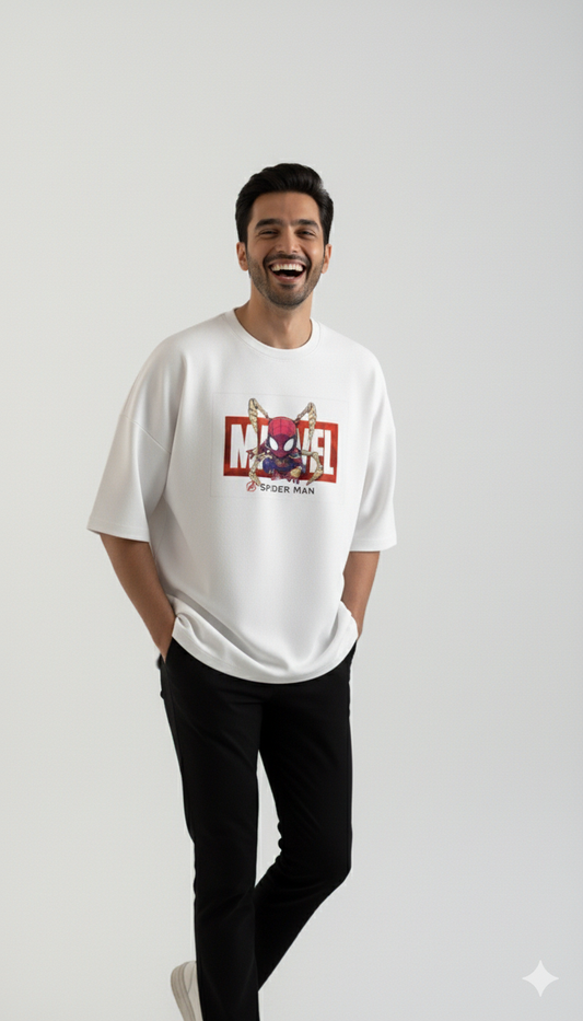 Spider-Verse Anime-Style Oversized Graphic Tee
