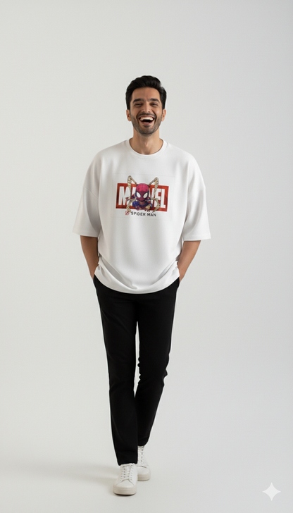 Spider-Verse Anime-Style Oversized Graphic Tee