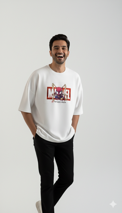 Spider-Verse Anime-Style Oversized Graphic Tee