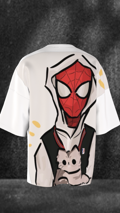 Spider-Verse Anime-Style Oversized Graphic Tee