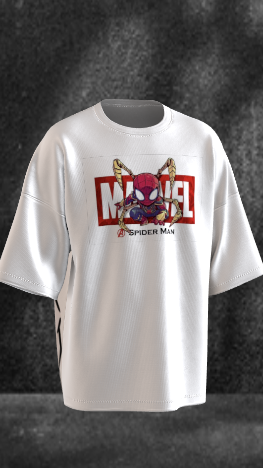 Spider-Verse Anime-Style Oversized Graphic Tee