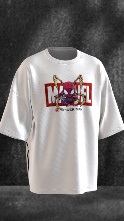 Spider-Verse Anime-Style Oversized Graphic Tee