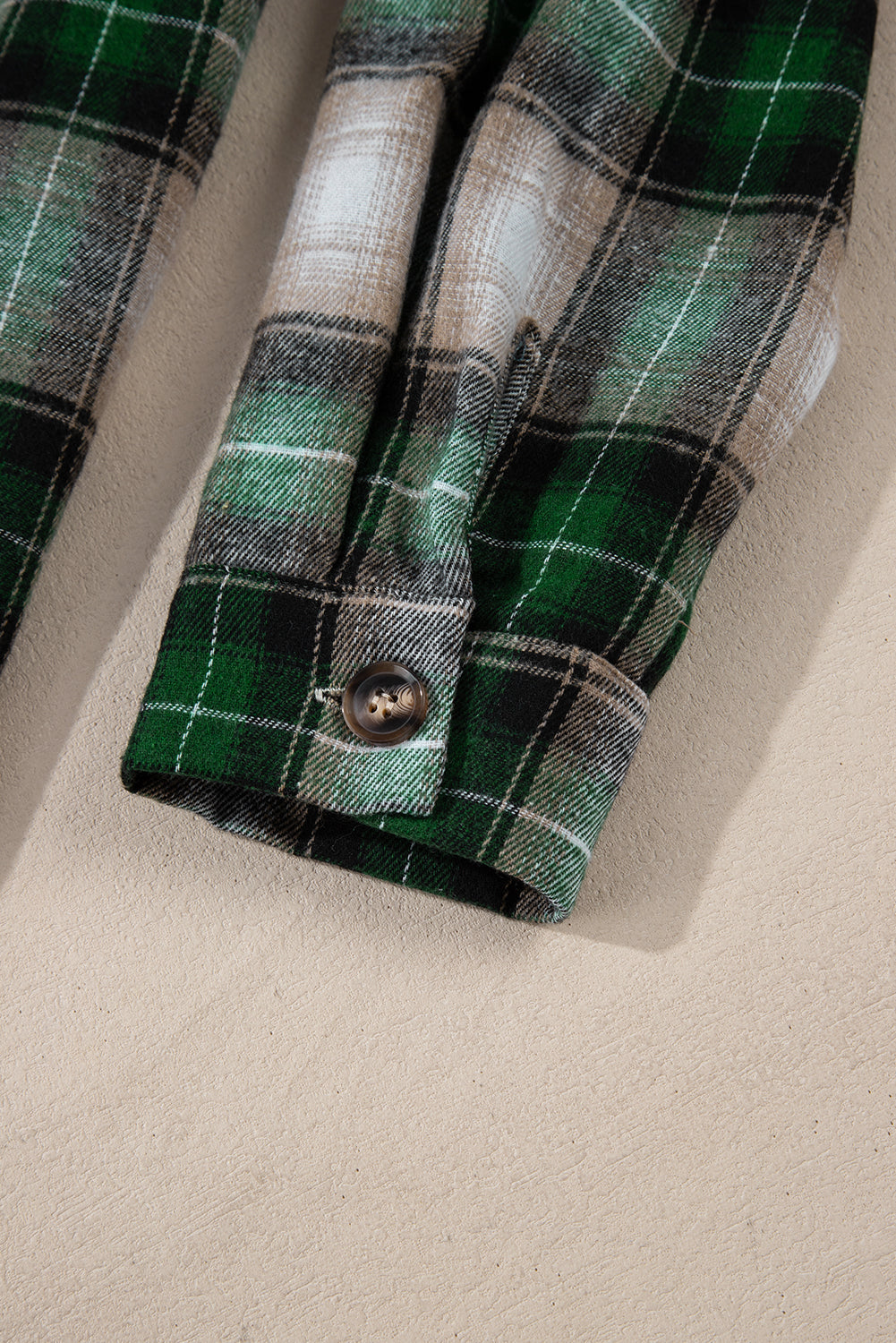 Signature Women’s Flannel Shirt Jacket with Hood – Green Luxe Edition