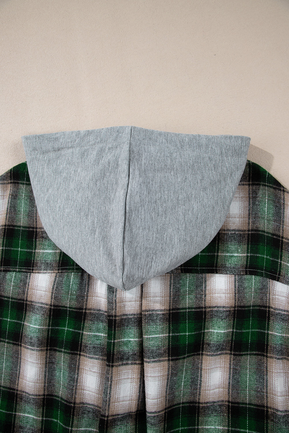 Signature Women’s Flannel Shirt Jacket with Hood – Green Luxe Edition